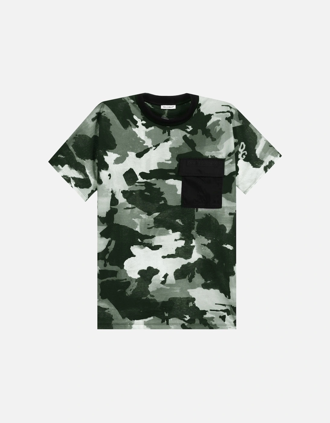 Boys Camouflage Pocket T-Shirt Grey, 6 of 5