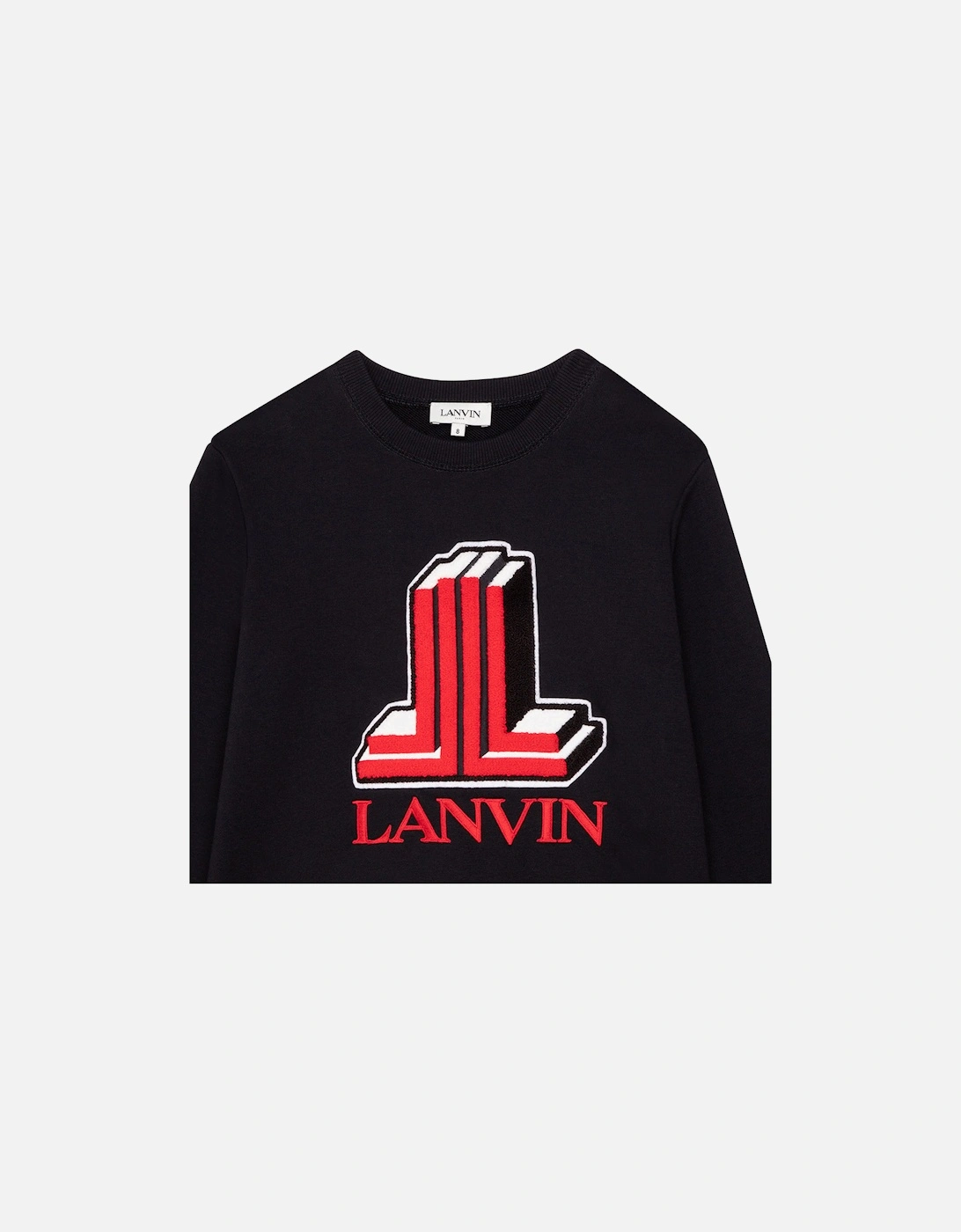 Boys Double L Logo Sweater Black