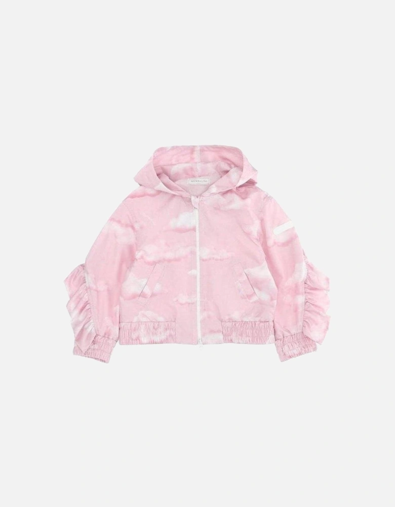 Girls Pink Cloud Frill Jacket