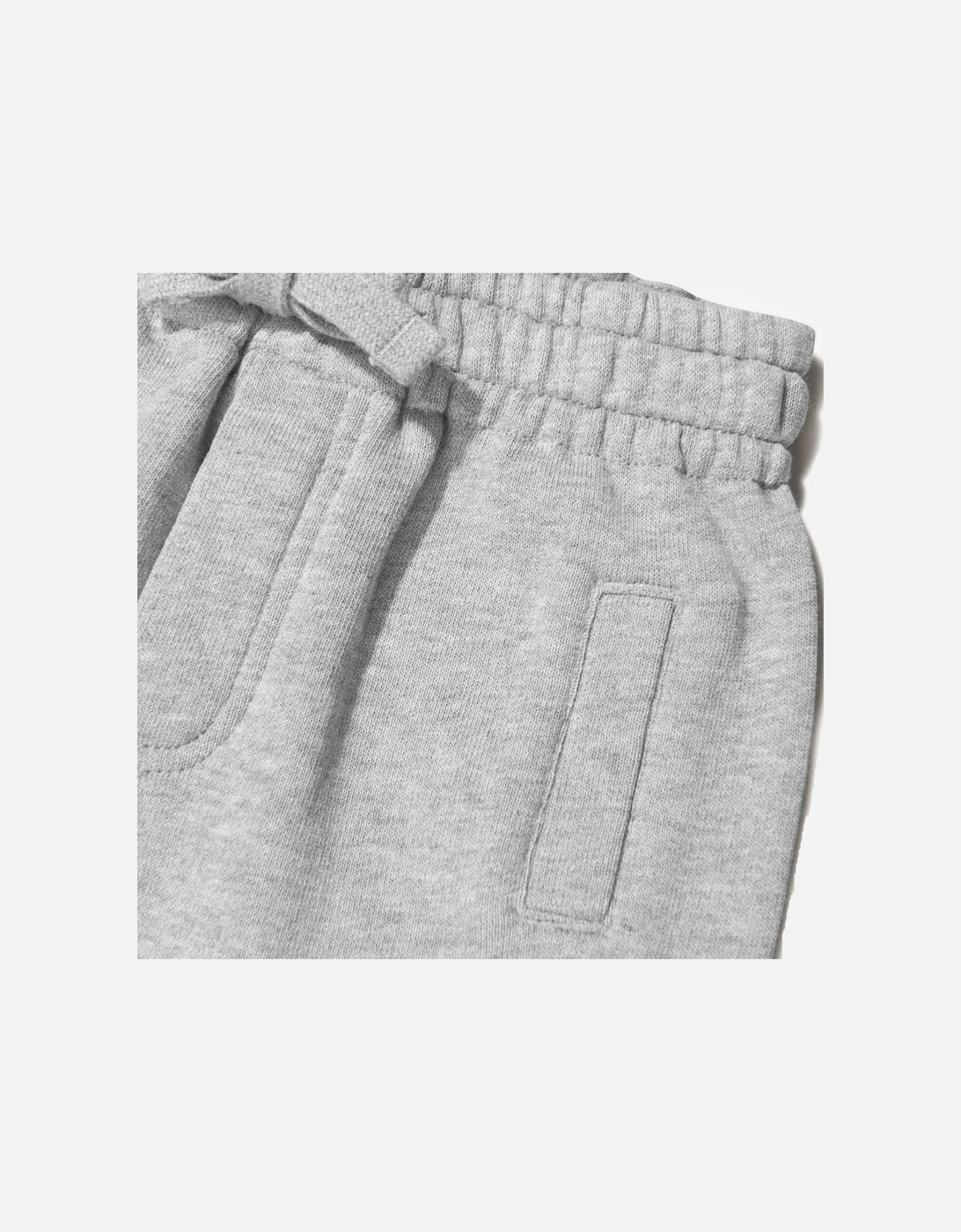 Baby Boys Animalier Cotton Joggers Grey