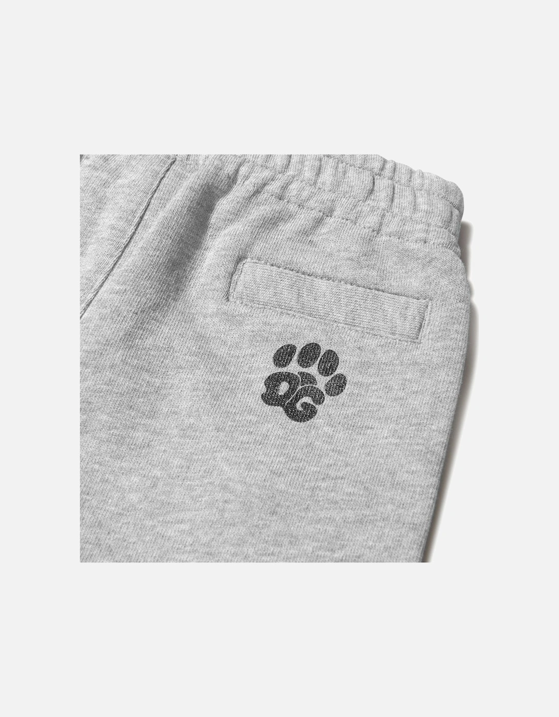 Baby Boys Animalier Cotton Joggers Grey