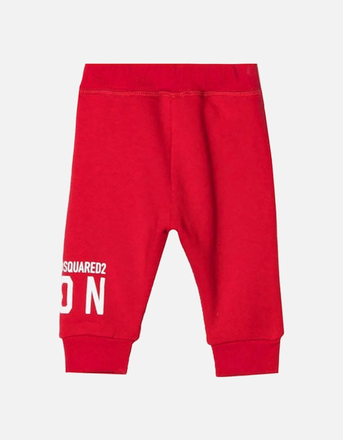 Boys ICON Print Track Pants Red