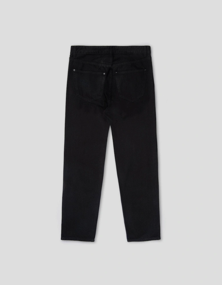 5 Pocket Regular-Fit Denim Jean Black