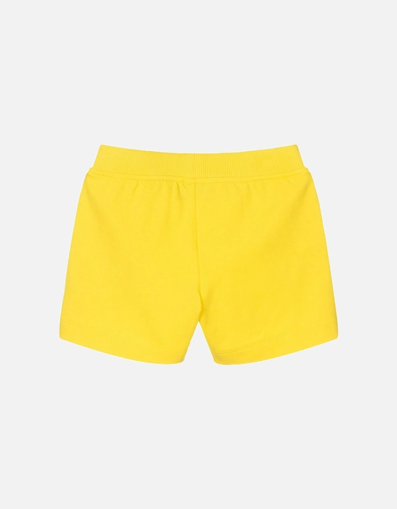Unisex Baby Logo Shorts Yellow