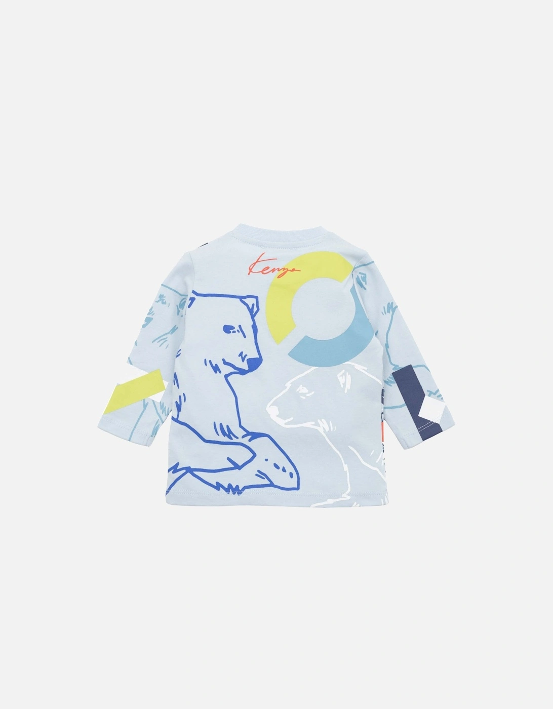 Baby Boys Blue Logo Cotton Top