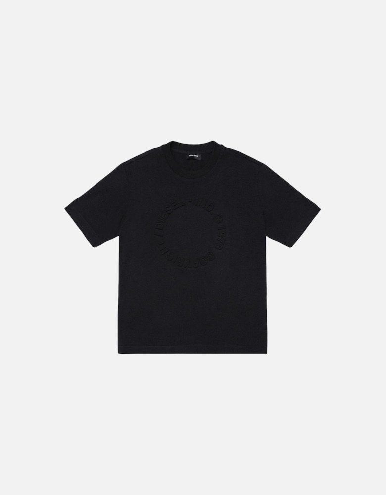 Boys Black 3D Logo T-Shirt