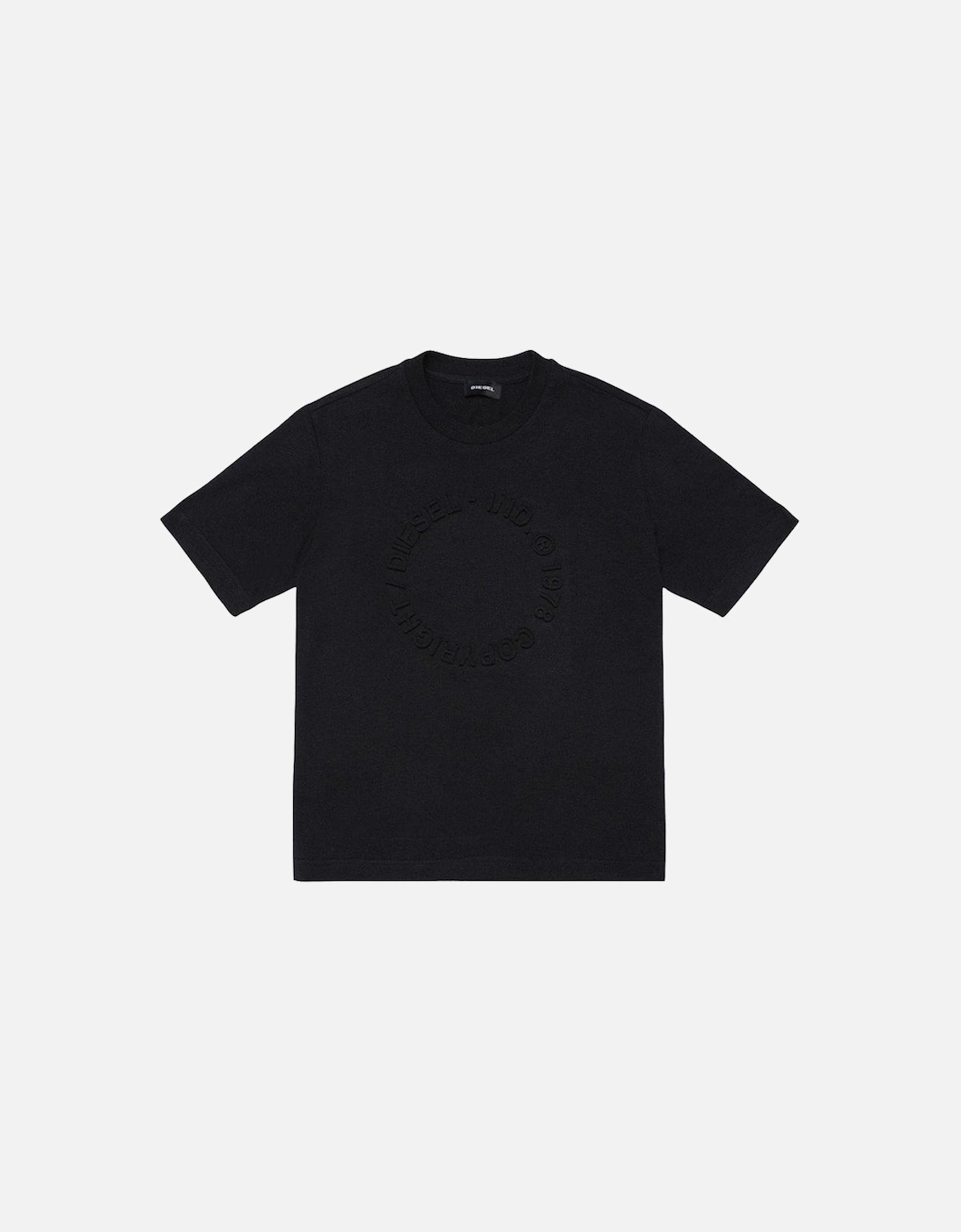 Boys Black 3D Logo T-Shirt, 2 of 1