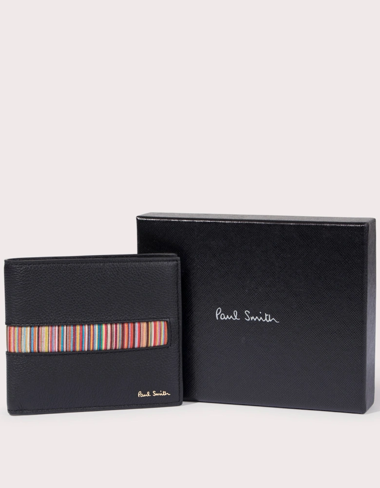 Signature Stripe Insert Billfold Wallet