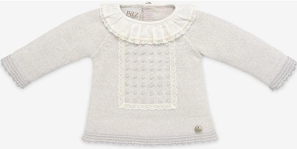 Baby Pale Grey 'Perseo' Knitted Set