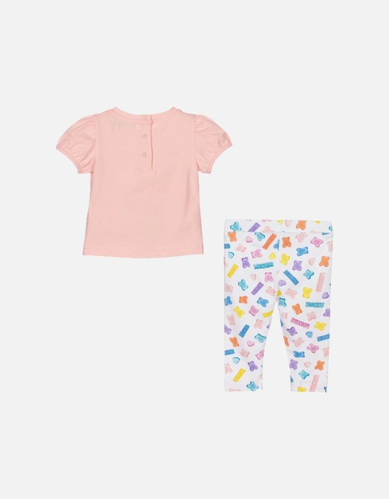 Baby Girls T-Shirt & Leggings Set Pink
