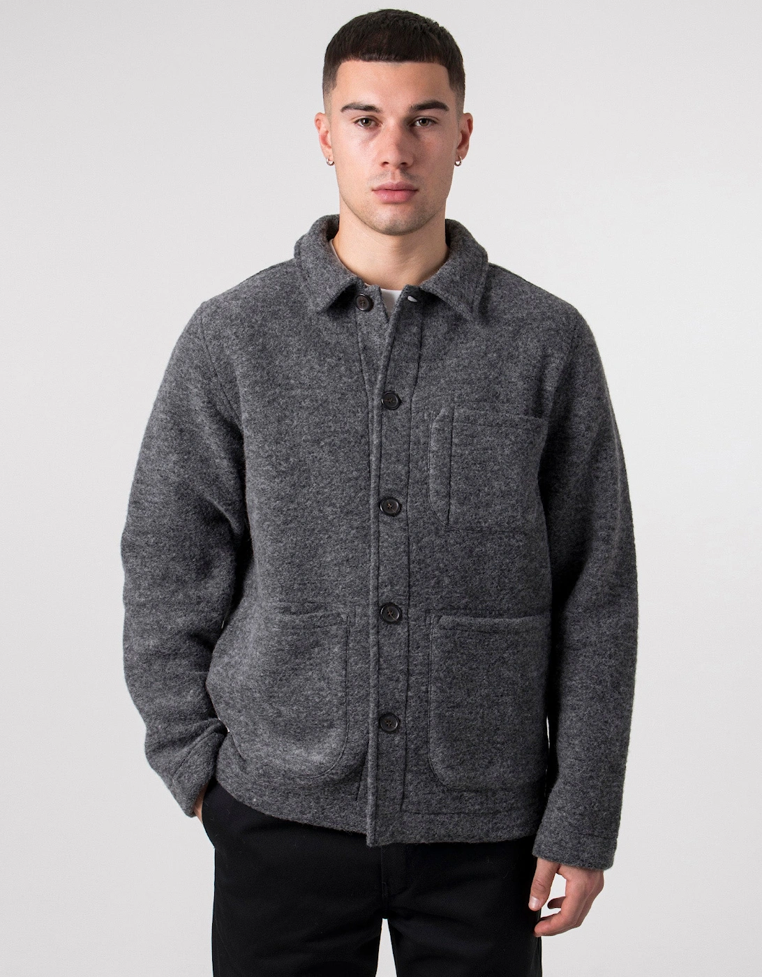Oversized Fit Wool Field Jacket