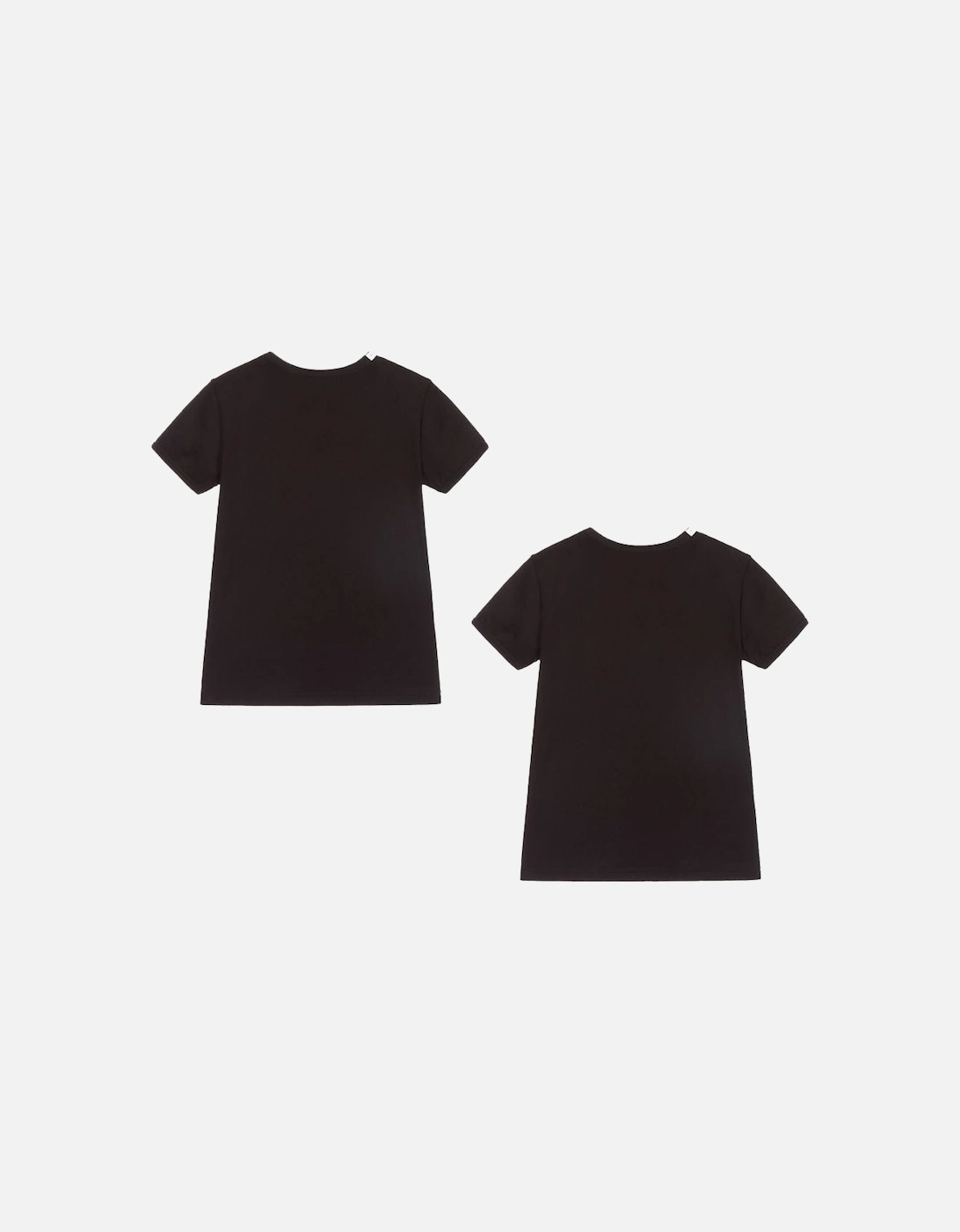 Boys Twin-Pack Cotton T-Shirt Black