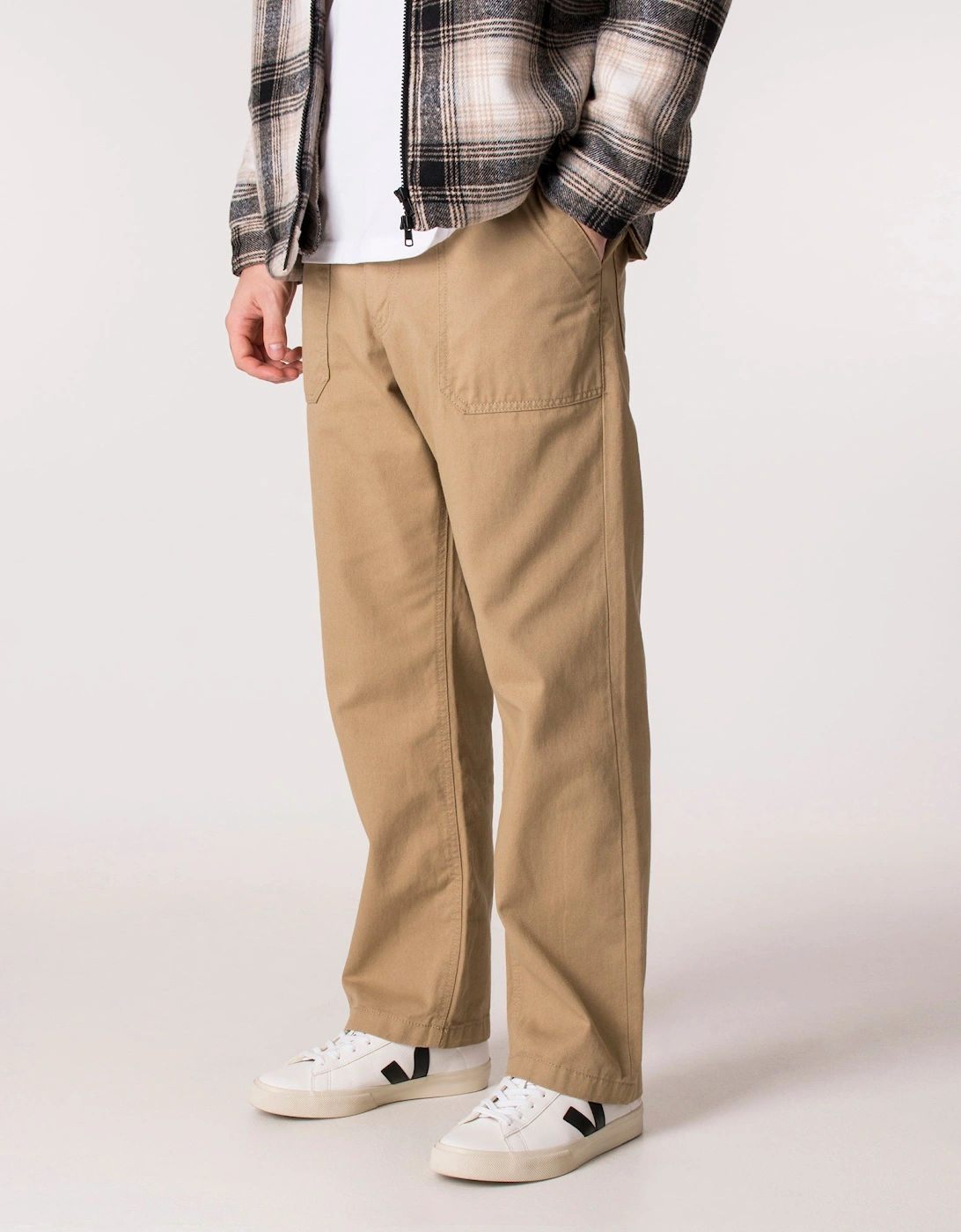 Straight Fit Cotton Fatigue Pants