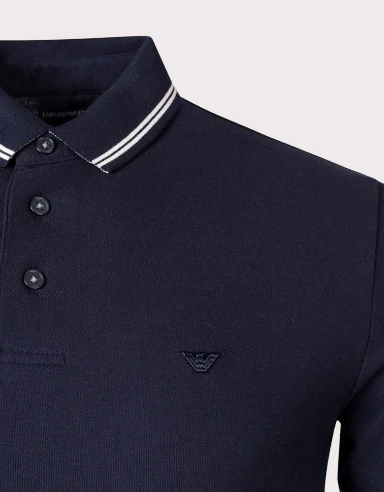 Tipped Collar Polo Shirt