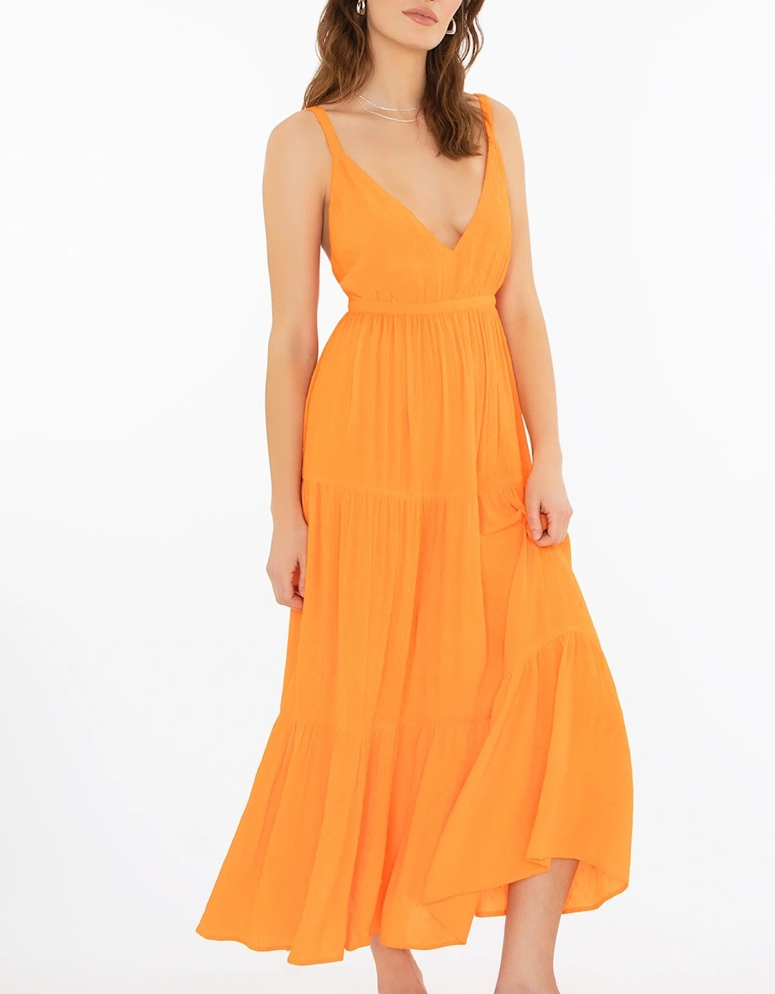 Angelica Maxi Dress in Orange, 7 of 6