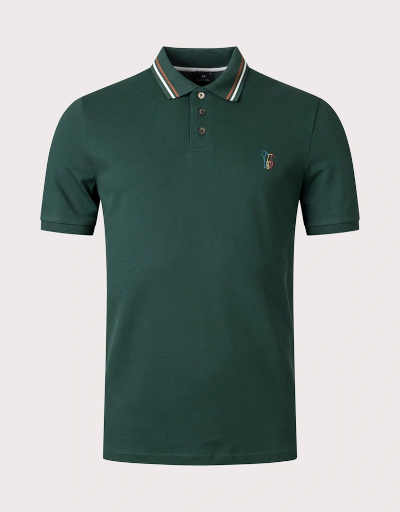 Broad Stripe Zebra Polo Shirt