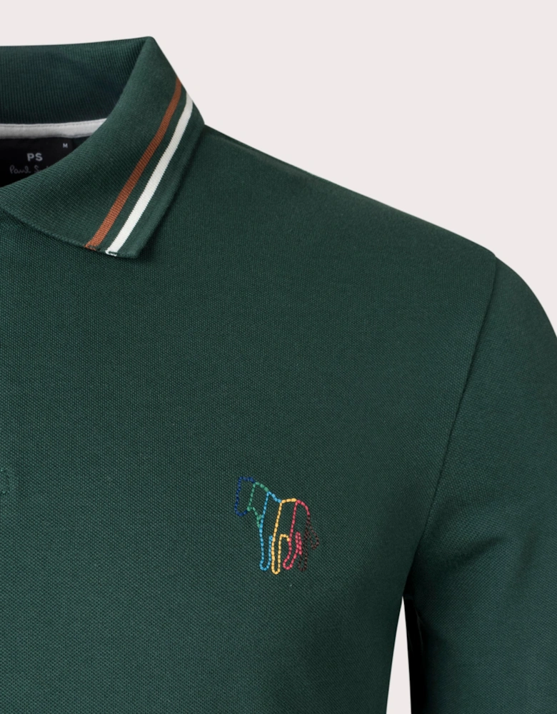 Broad Stripe Zebra Polo Shirt