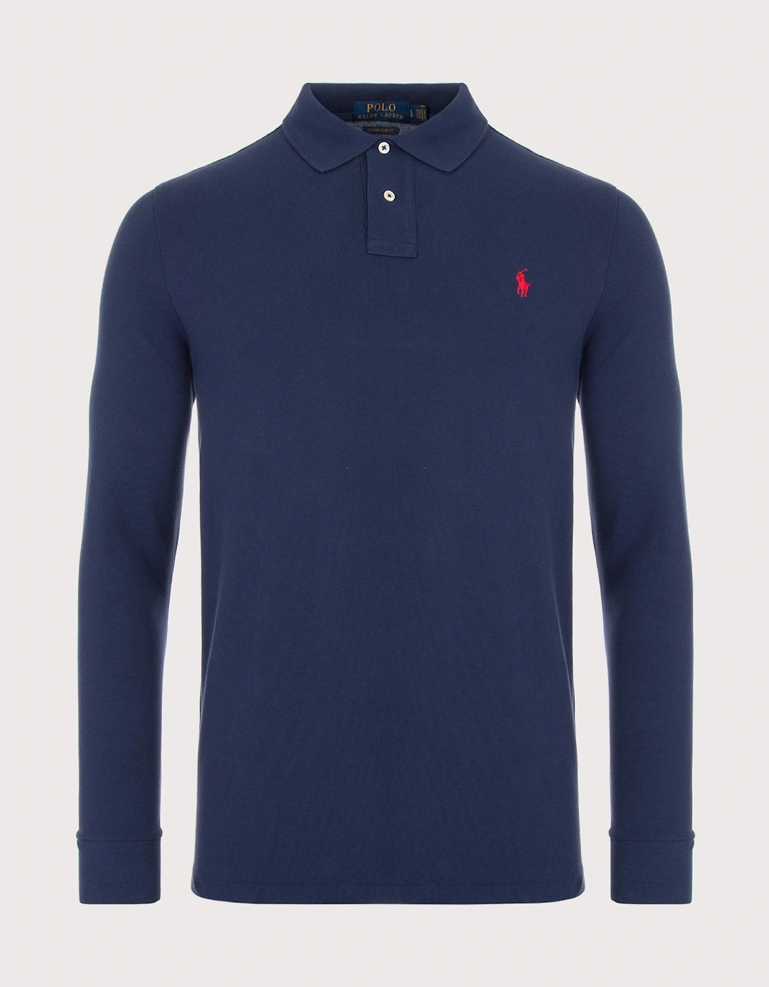 Custom Slim Fit Long Sleeve Polo Shirt, 5 of 4