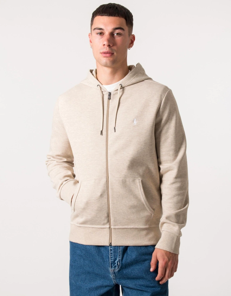 Zip Through Double Knit Hoodie