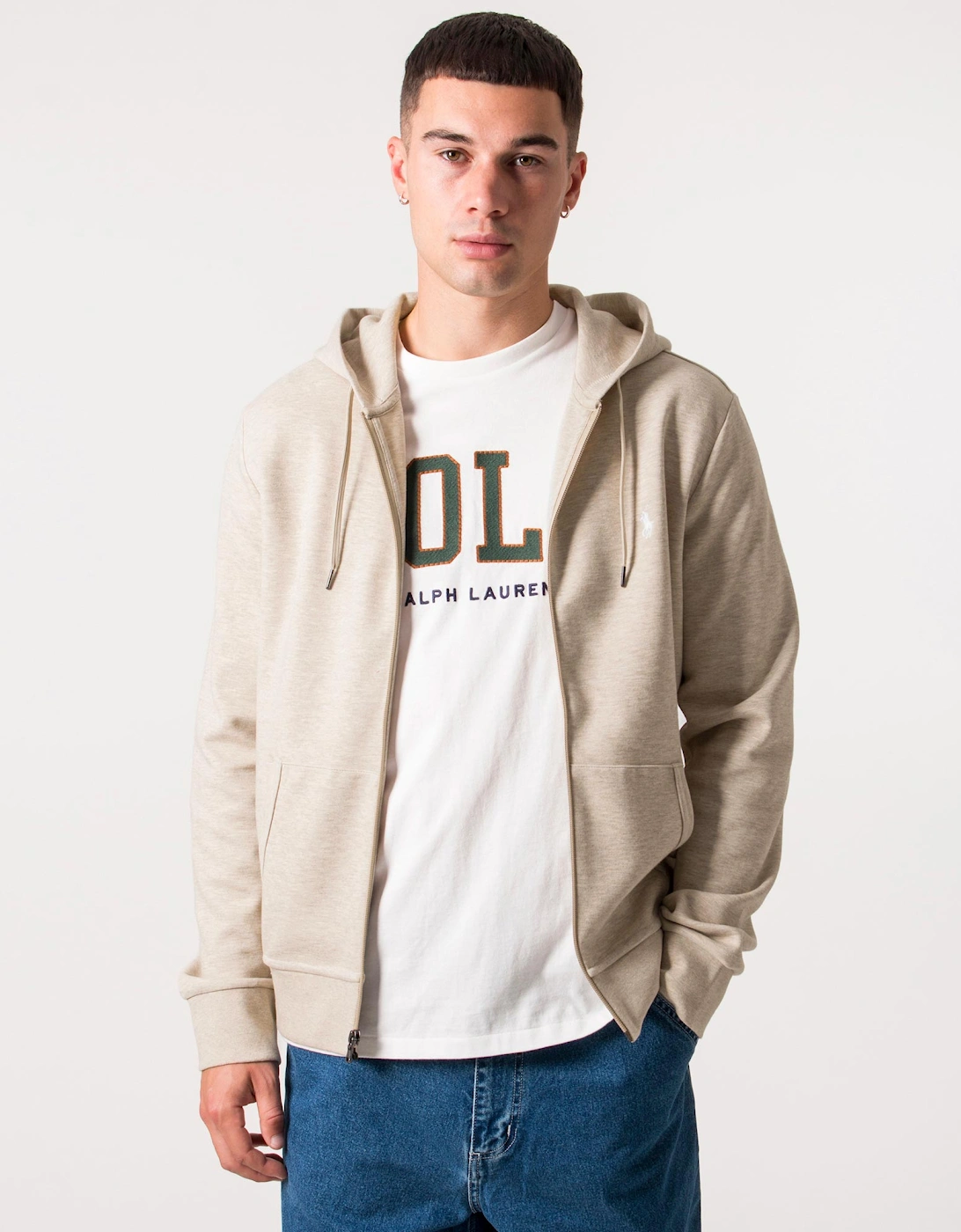 Zip Through Double Knit Hoodie