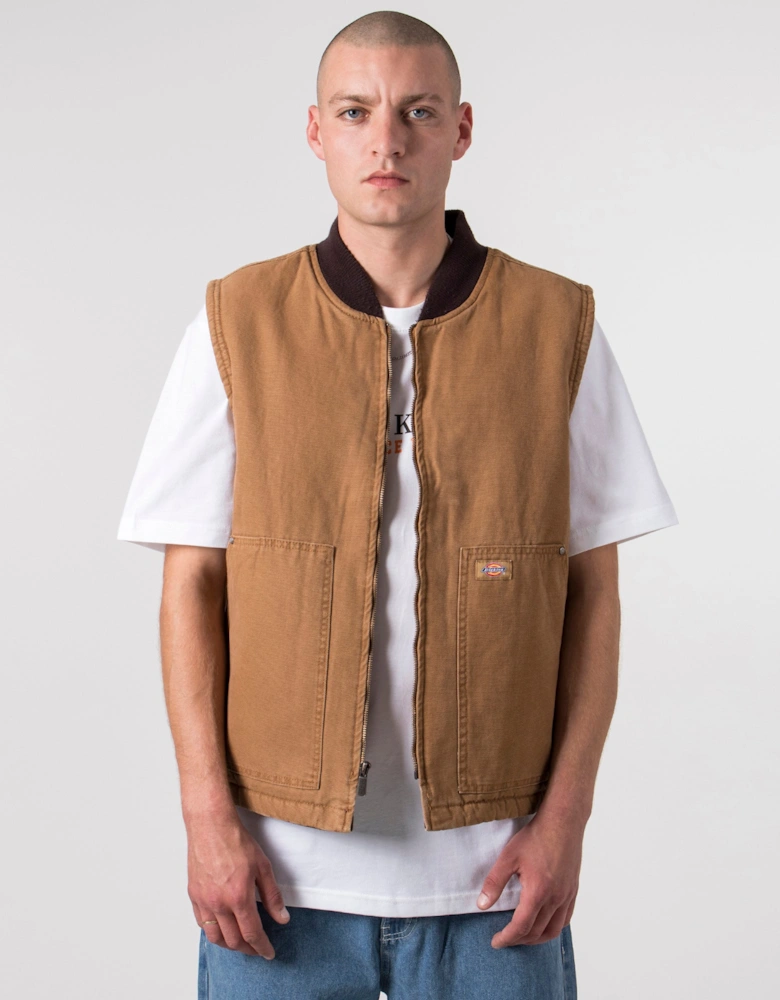 Relaxed Fit Duck Canvas Gilet