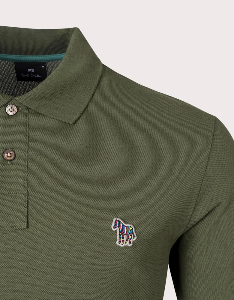 Zebra Motif Polo Shirt