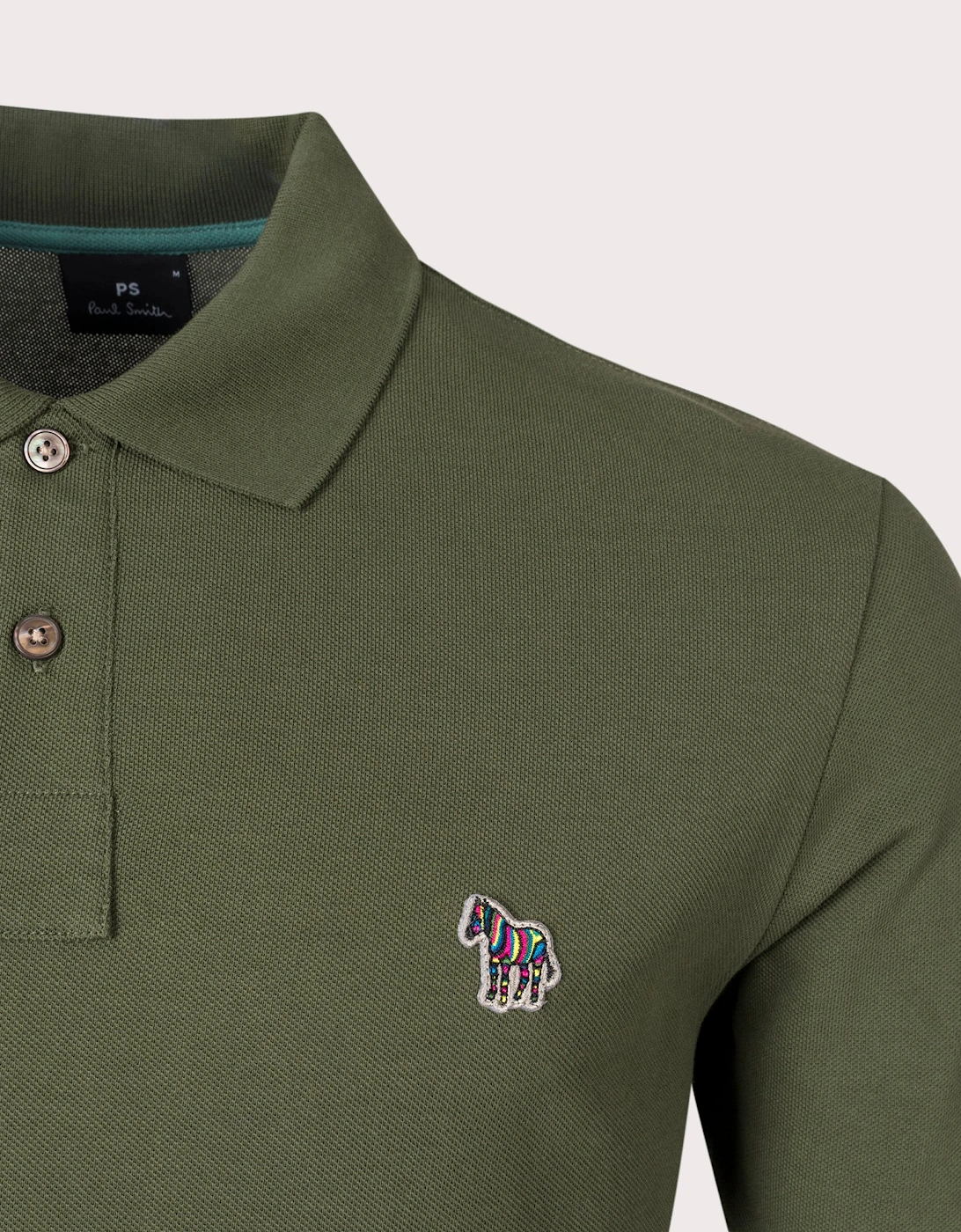 Zebra Motif Polo Shirt
