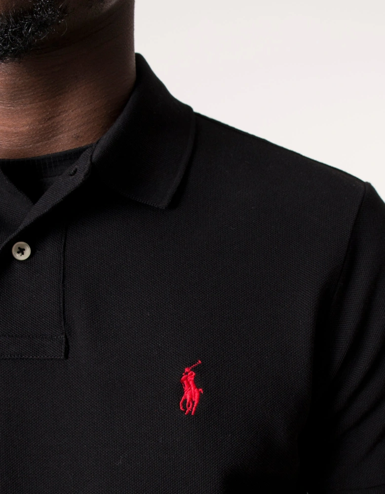 Custom Slim Fit Mesh Polo Shirt