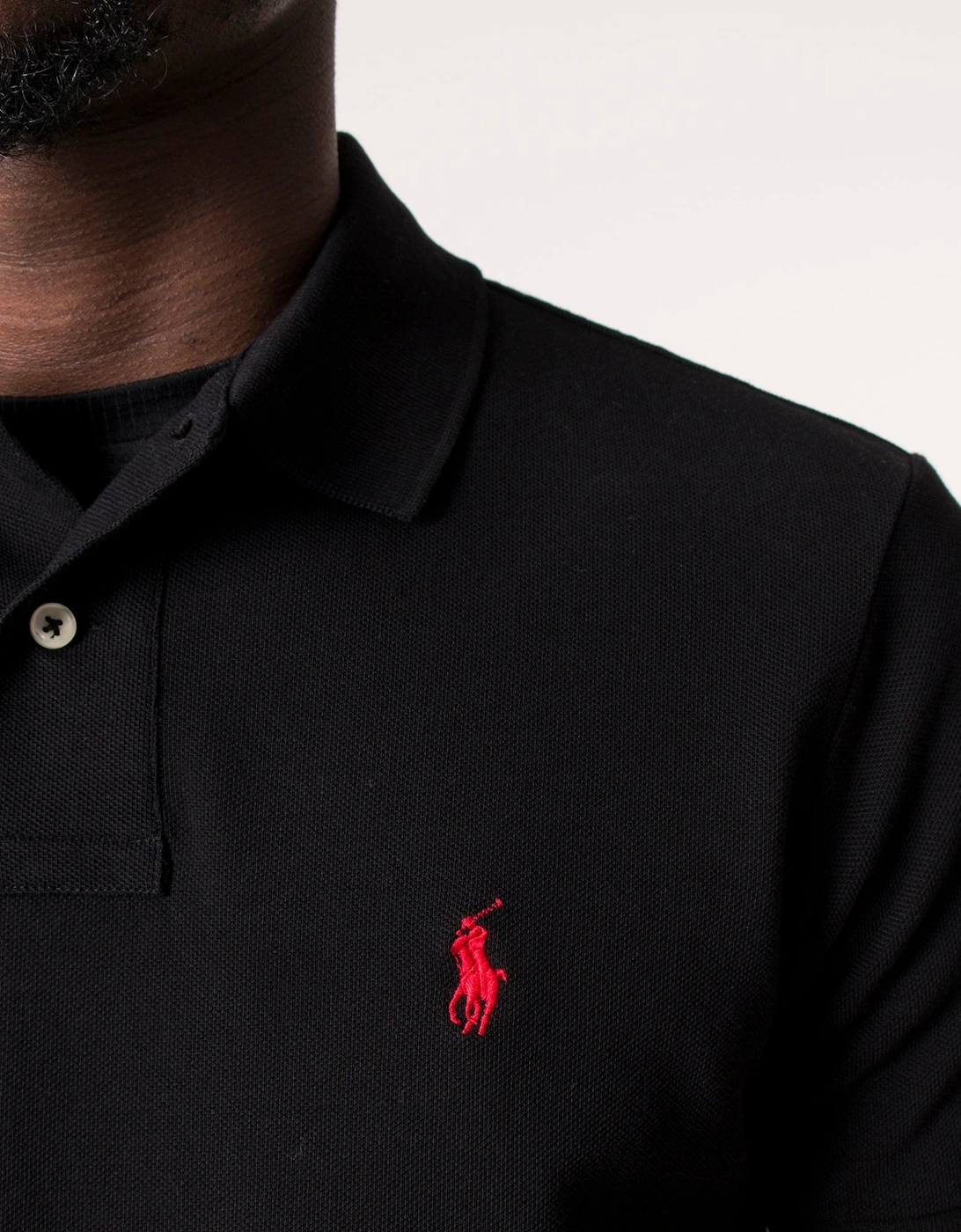 Custom Slim Fit Mesh Polo Shirt