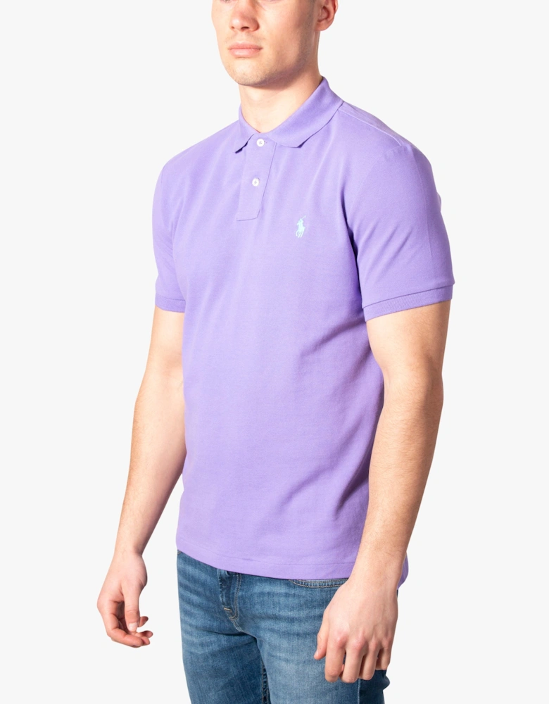 Custom Slim Fit Mesh Polo Shirt