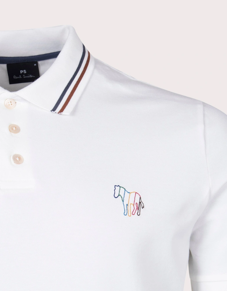Broad Stripe Zebra Polo Shirt