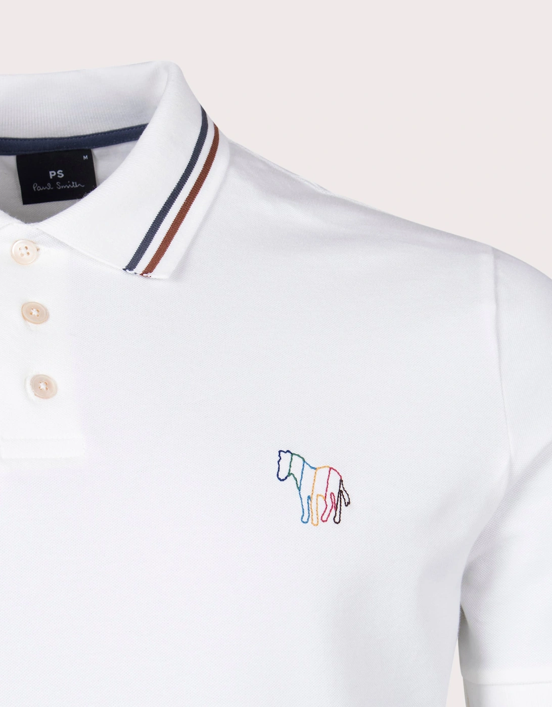 Broad Stripe Zebra Polo Shirt