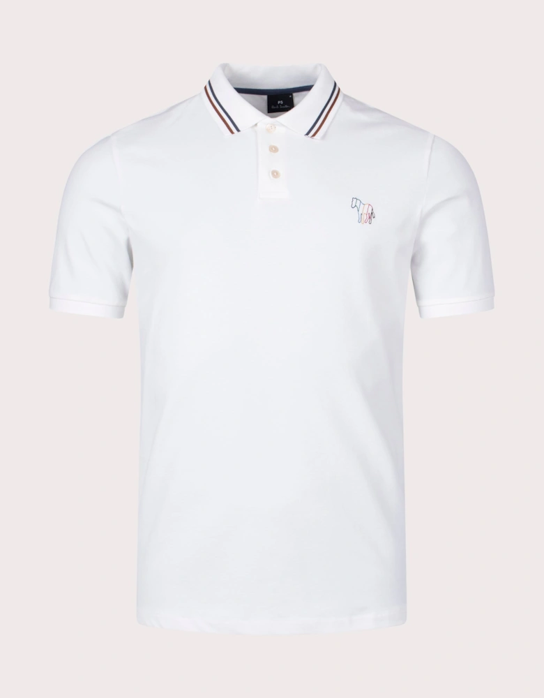 Broad Stripe Zebra Polo Shirt