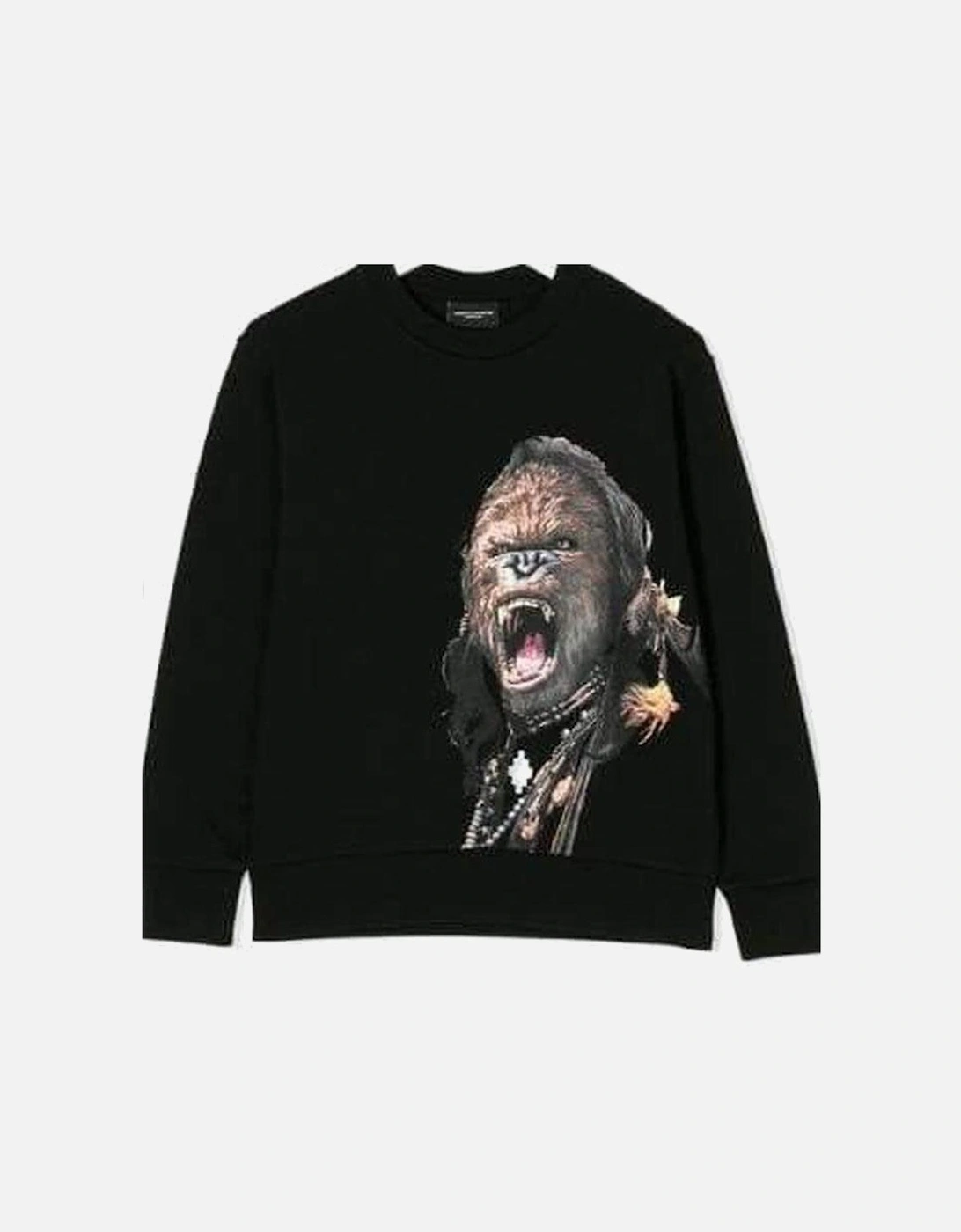 Black Gorilla Print Sweatshirt, 2 of 1