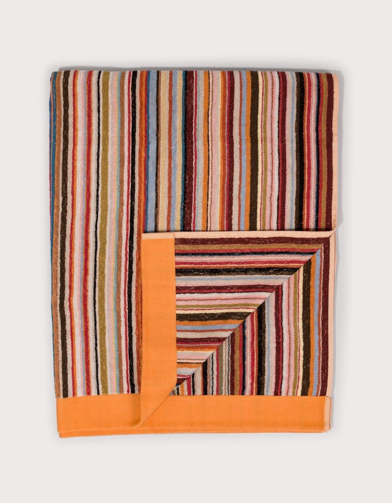 Large Signature Stripe Towel