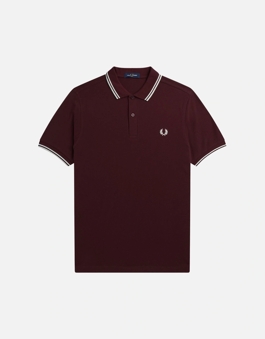 M3600 Twin Tipped FP SS Polo - Oxblood/White, 6 of 5