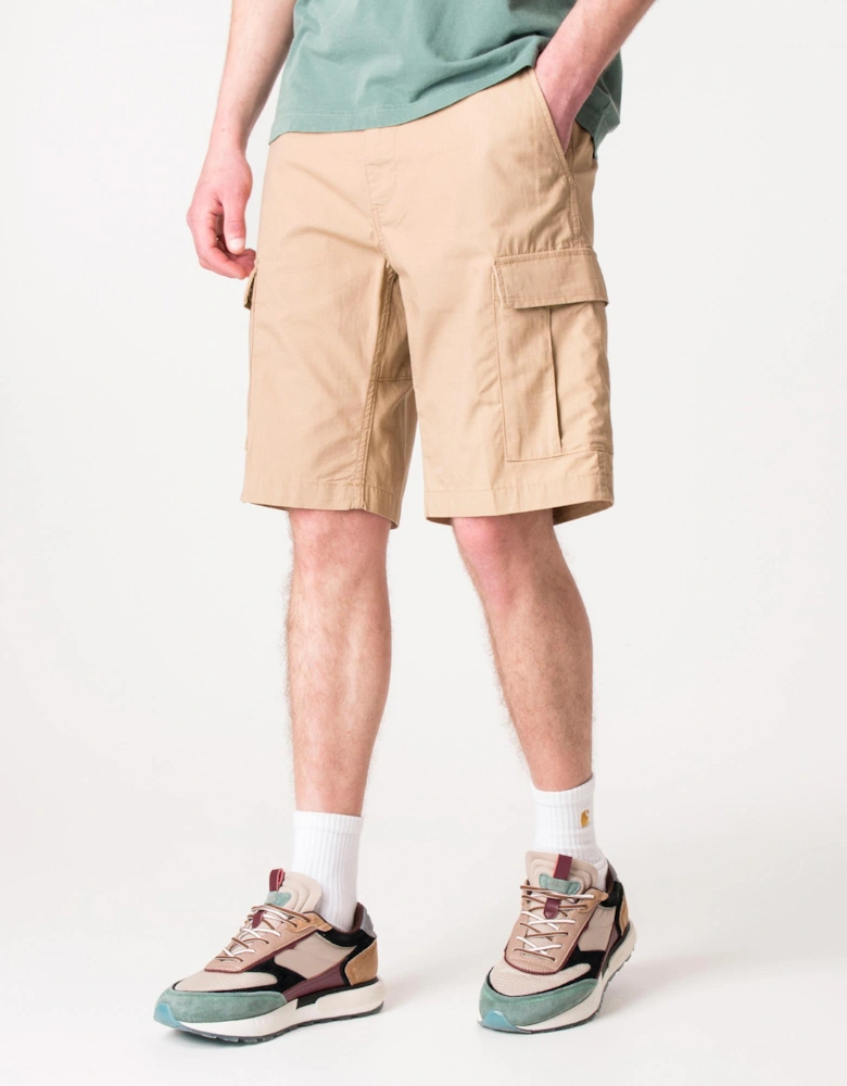 Slim Fit Aviation Cargo Shorts