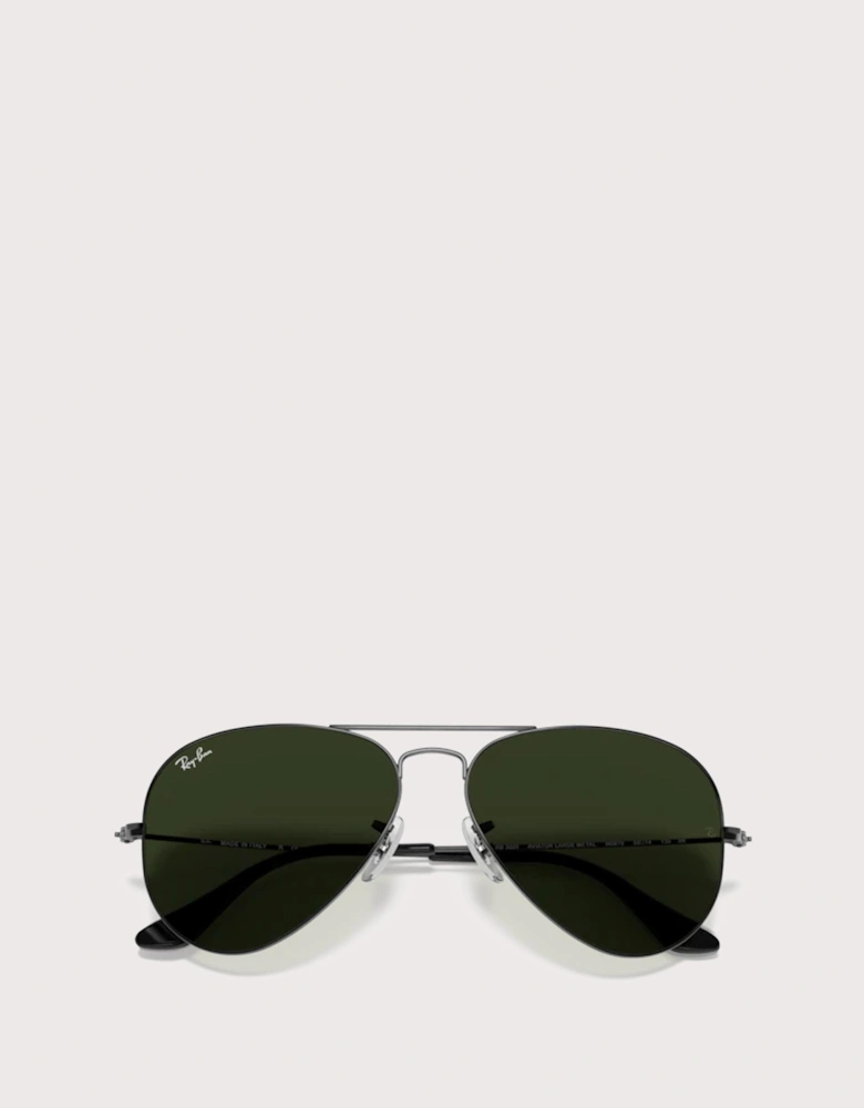 Aviator Large Metal Sunglasses