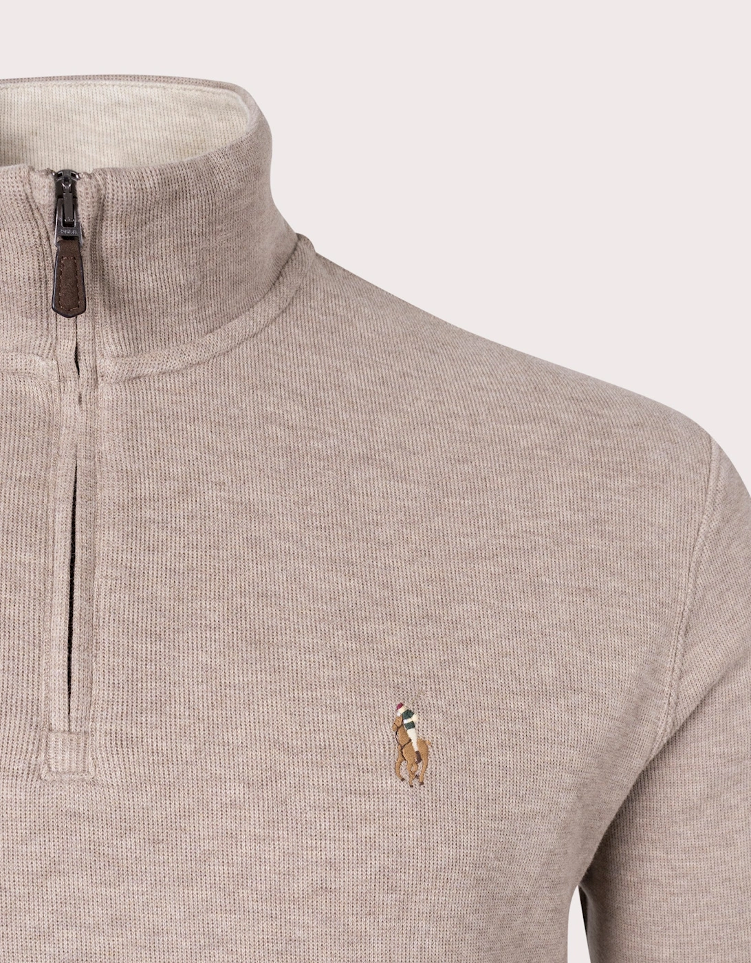 Quarter Zip Estate Rib Knit