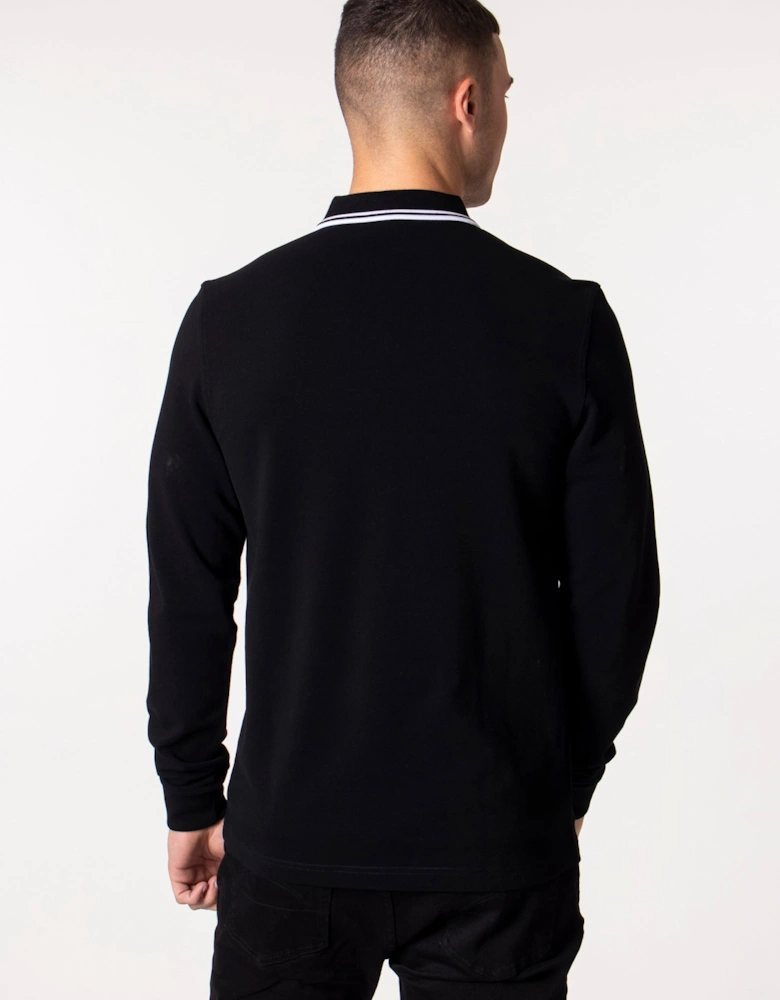 Long Sleeve Twin Tipped Polo Shirt