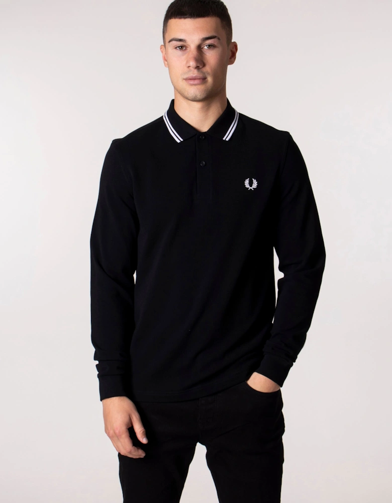 Long Sleeve Twin Tipped Polo Shirt