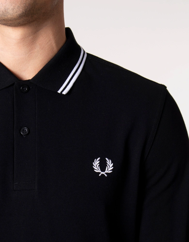 Long Sleeve Twin Tipped Polo Shirt