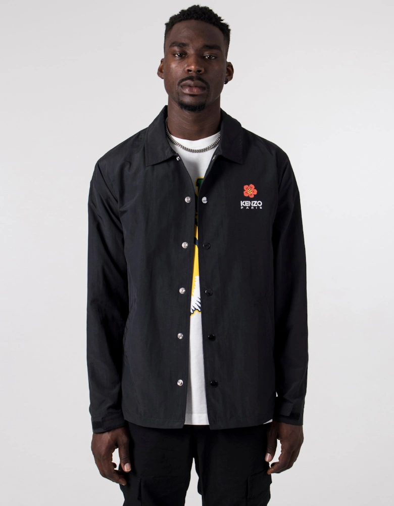 Relaxed Fit Lightweight Boke Flower Coach Jacket