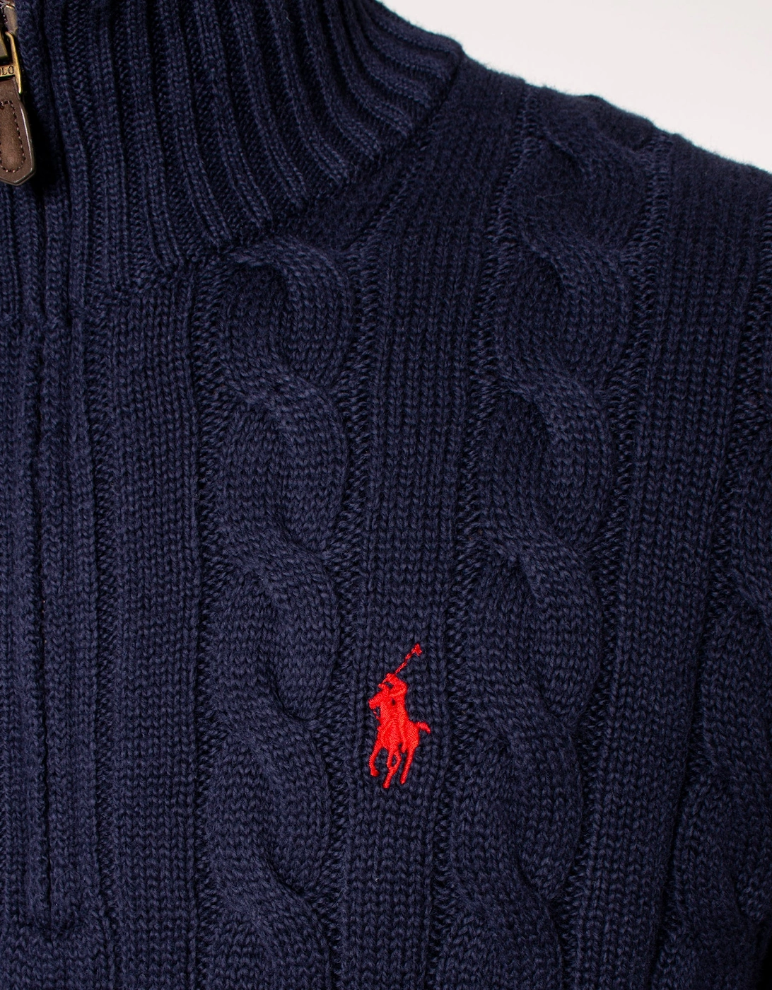 Cable Knit Quarter Zip Jumper