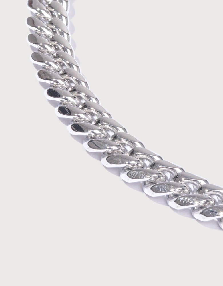 8mm Stainless Steel Cuban Link Chain 22"