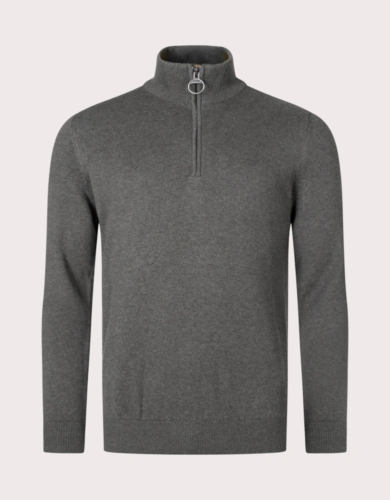 Quarter Zip Cotton Knit