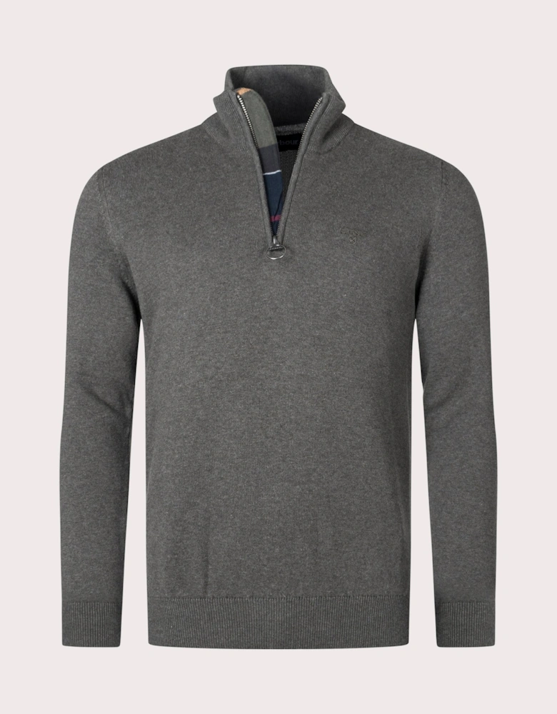 Quarter Zip Cotton Knit