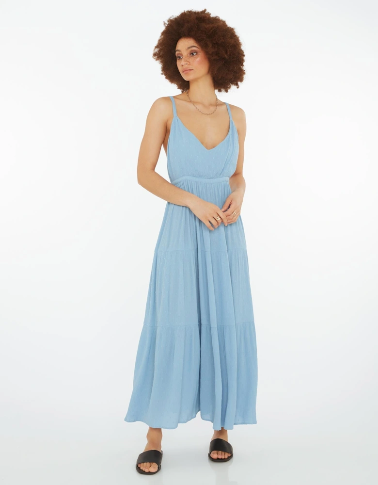 Angelica Maxi Dress in Blue