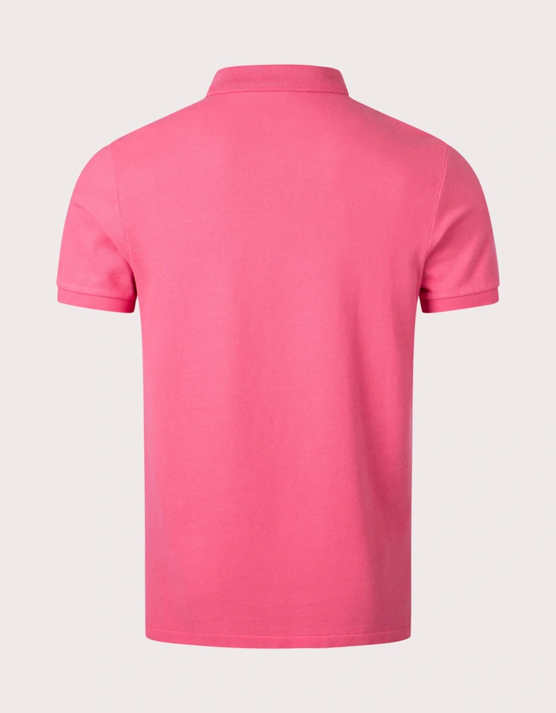 Custom Slim Fit Mesh Polo Shirt