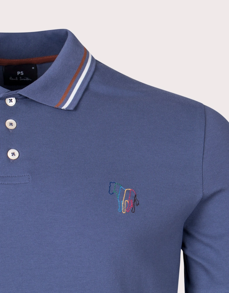 Broad Stripe Zebra Polo Shirt